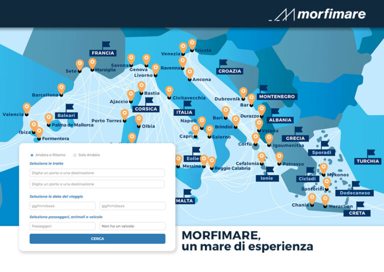 Morfimare Srl, agenzia marittima di Bari con oltre 130 anni di esperienza, decide di rinnovare i propri servizi di booking online.